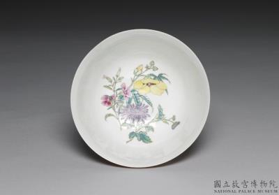 图片[3]-Bowl with four-seasons flower on a carved red ground in falangcai painted enamels, Qianlong reign (1736-1795), Qing dynasty-China Archive